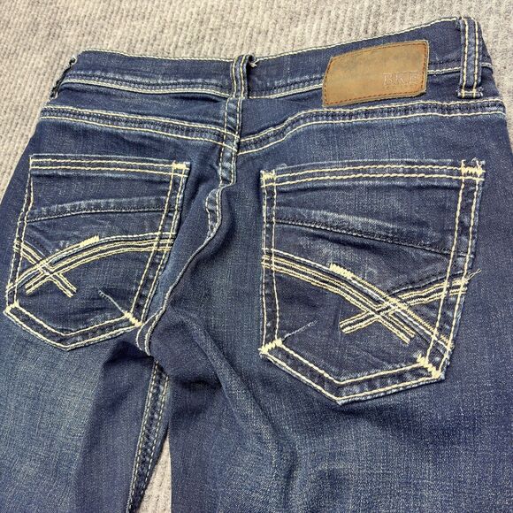 BKE Jeans Mens 28x30 Aiden Boot Stretch Jean Embroidered Denim Western Cowboy - Picture 4 of 9